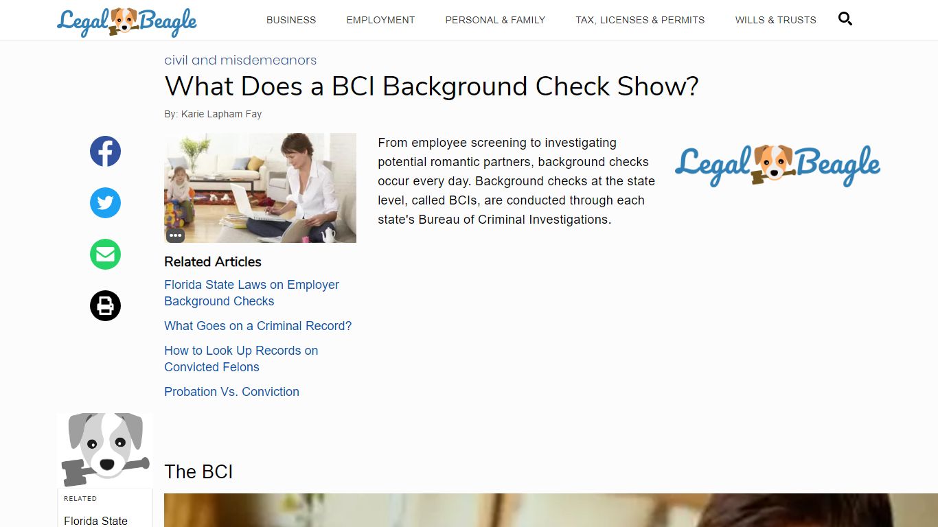 What Does a BCI Background Check Show? | Legal Beagle